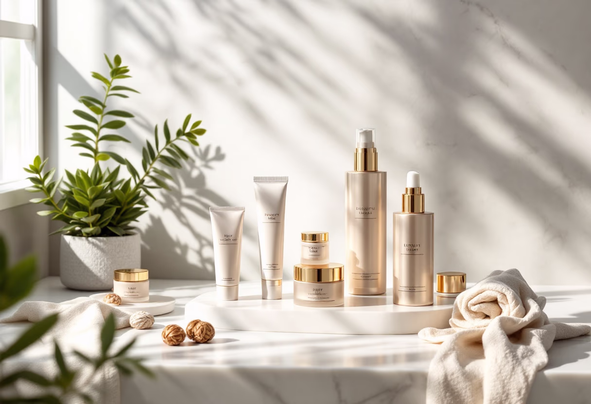 image of skincare products (for a salons & spa)